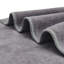 Serviettes de table 100% microfibre, gris, 6 pièces, 11,8 po x 11,8 po-1636715426