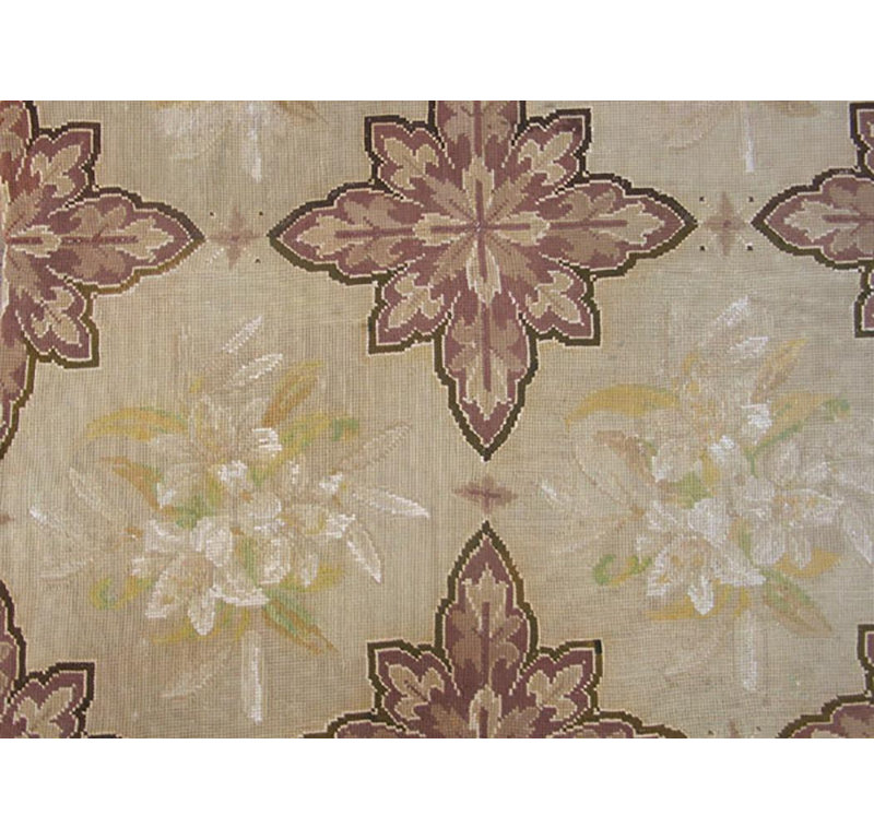 Tapis ivoire antique en soie 18 pi 4 po x 12 pi 4 po 4Star