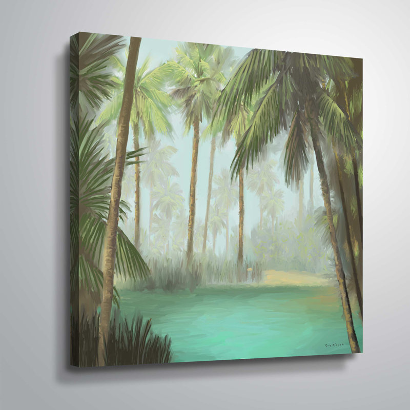 Tropical ii-impression sur toile, Toile tendue, H 14 po x l 14 po x P 2 po