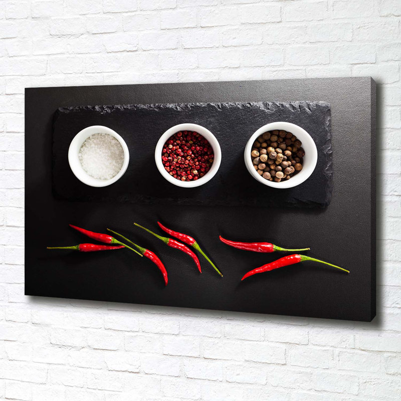 Spices And Chilli - Wrapped Canvas Print