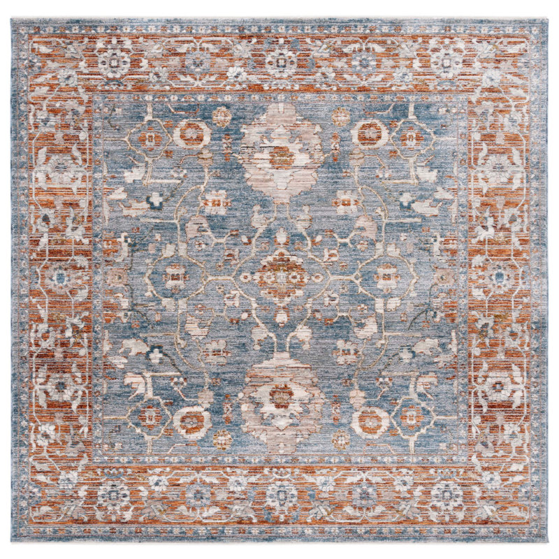 Hadewig 700 Performance Oriental Rug, Square 6'3"