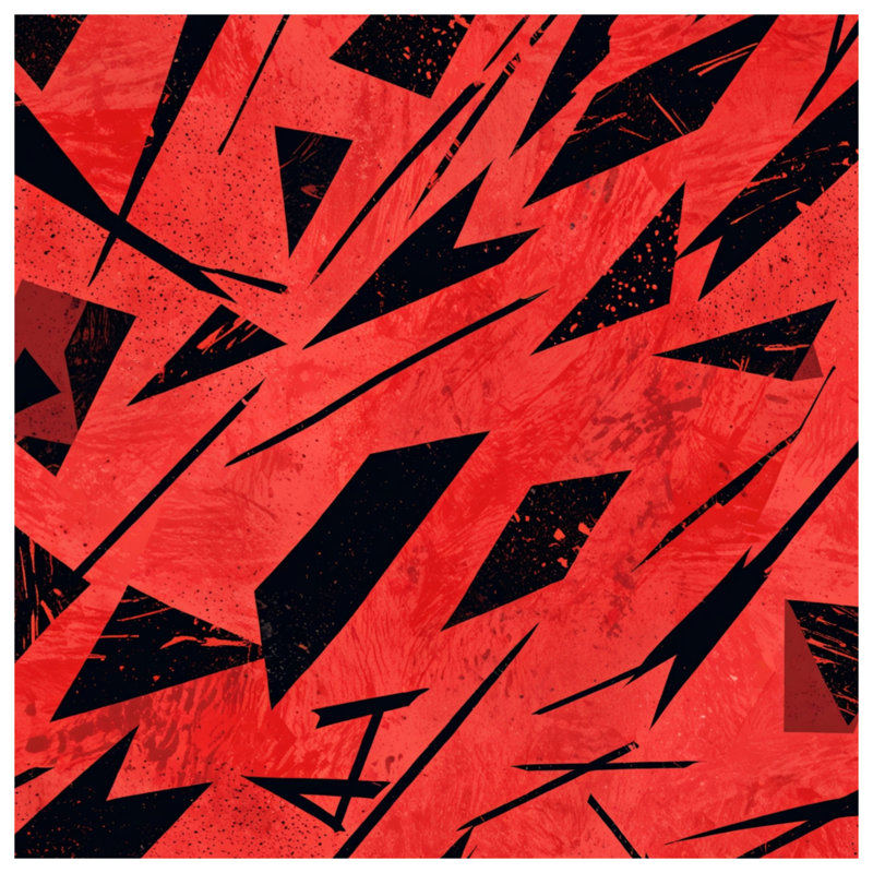 Red Sharp Angles Blankets, 60in W x 80in H