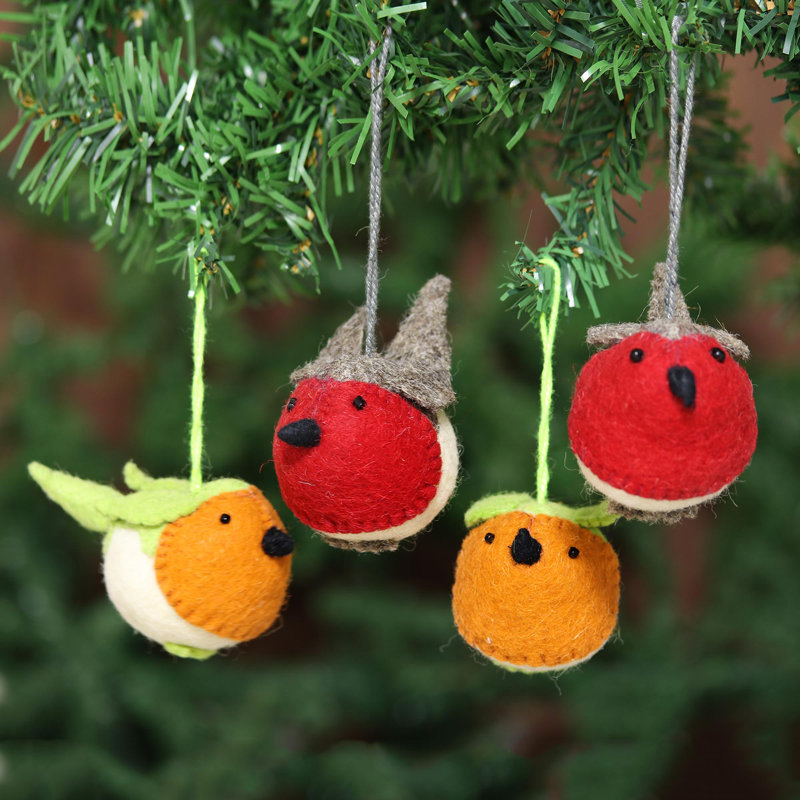 Ornement d’oiseau de noël