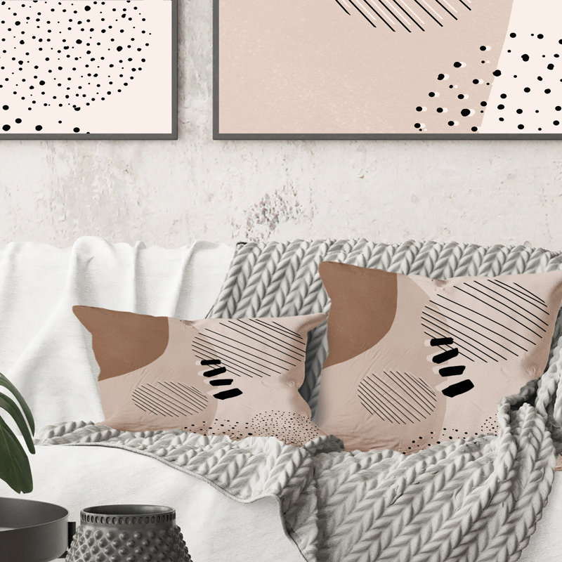 Coussin Abstact, 18 po x 18 po