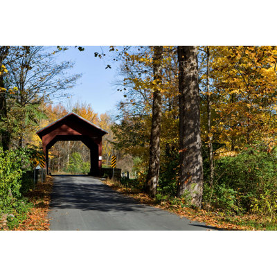 Pont couvert - photographie sur toile tendue