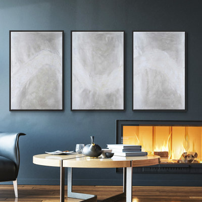 Snowdrift I - Ensemble de 3 reproductions sur toile