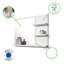 Jakia Rectangle Mirror with Shelves-1918177117