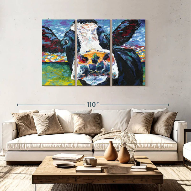 Brampt Curious Cow II, 48" H x 74" W