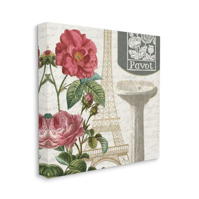 «Paris Flower Market Bath Sink» par Kim Allen - impression d'art graphique