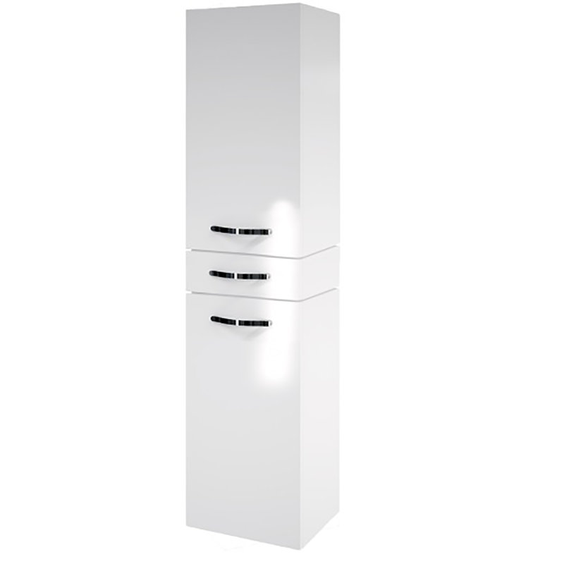 Arcisz Linen Cabinet, Arctic White, Left