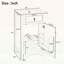 Meuble-lavabo de salle de bain avec lavabo, porte à fermeture en douceur et tablette réglable pour les salles de bain compactes-208208074