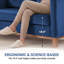 Causeuse rembourrée en velours de 60 po de style Mid-Century pour petite pièce-443170022