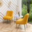 Chaise d'appoint en velours beige Baudel-1563904537