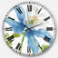 Horloge murale traditionnelle Blue Columbine-36845517