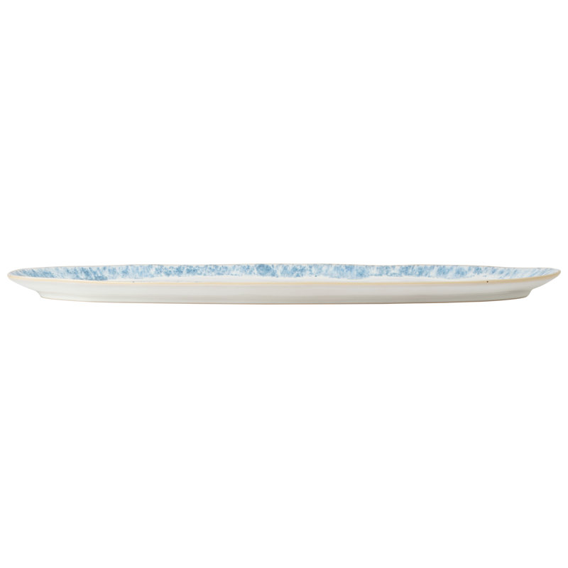 Plateau ovale Brisa, bleu Ria