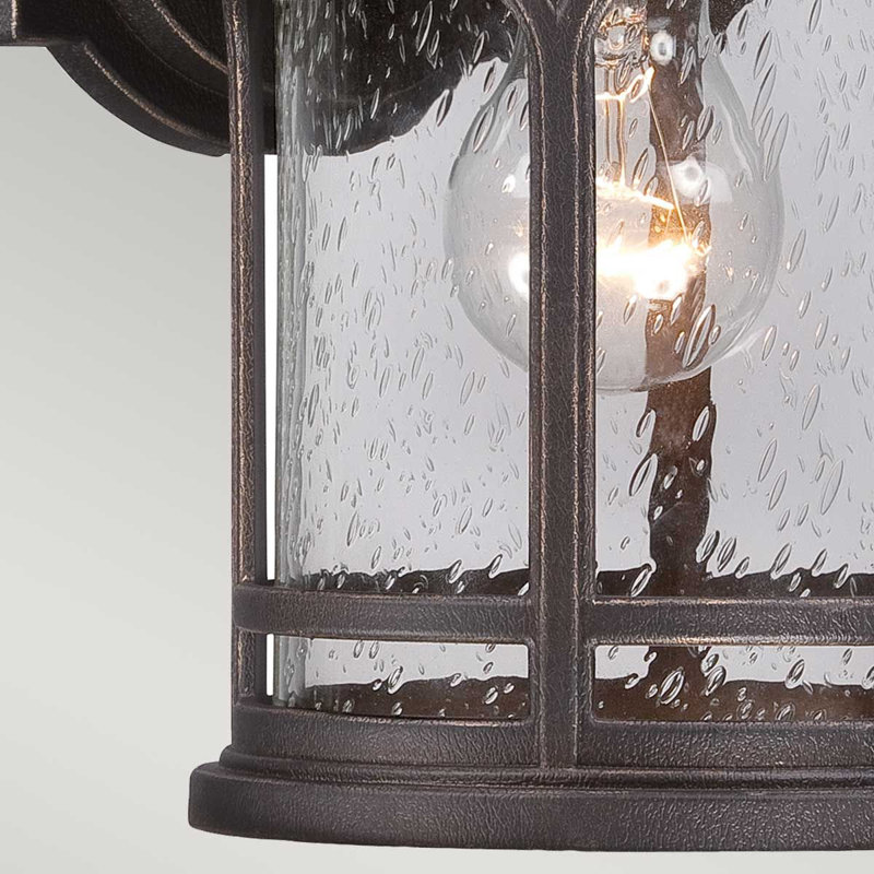 Aadriti Outdoor Wall Lantern, 28.1cm H x 17.8cm W x20.5cm D