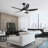48 Inch Ceiling Fan With Dimmable LED Light And Remote Control, 5 ABS Blades DC Motor-262818429
