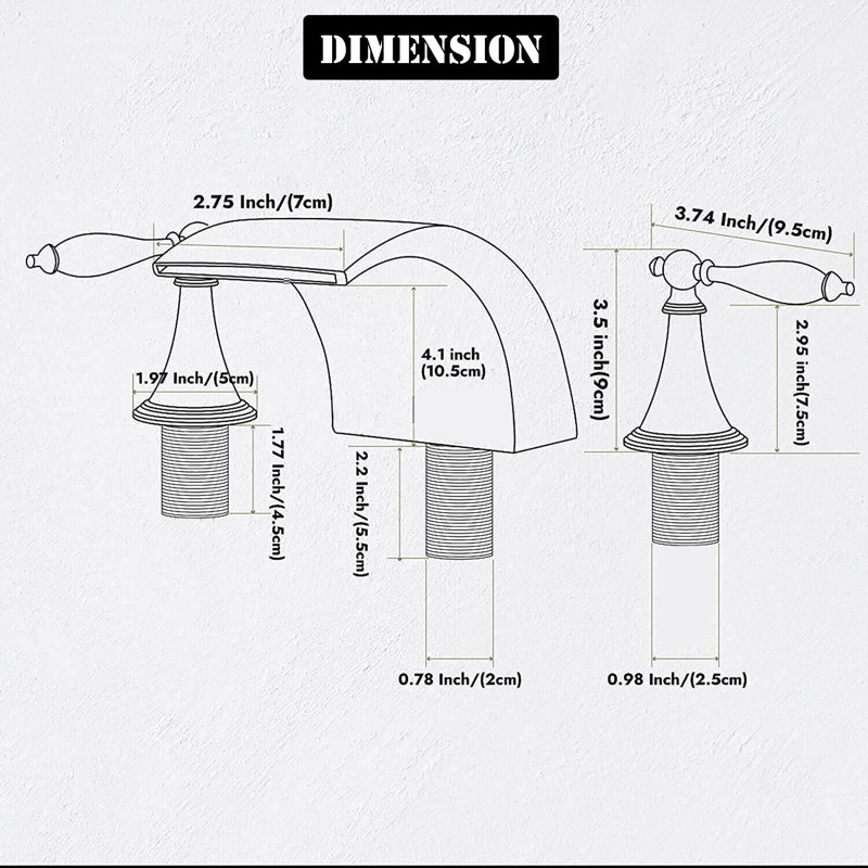 2-handle Bathroom Faucet