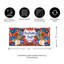 Tapis de porte d'extérieur antidérapant Leilah 22 po x 10 po Welcome Fall