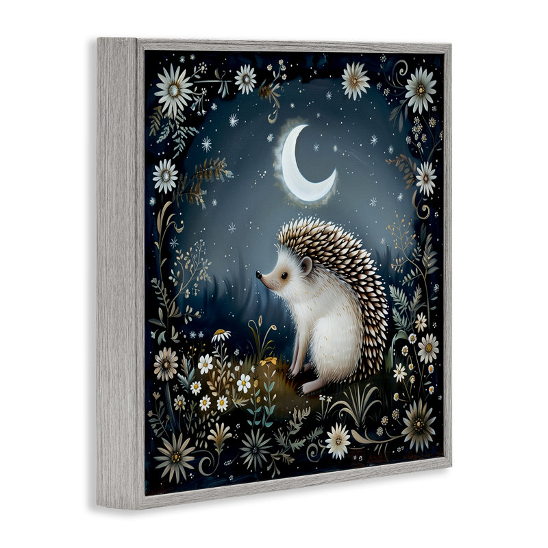 Hérisson sous la lune, art giclée par The Dutch Lady, H 12 po x l 12 po, Estampe numérique Farmhouse