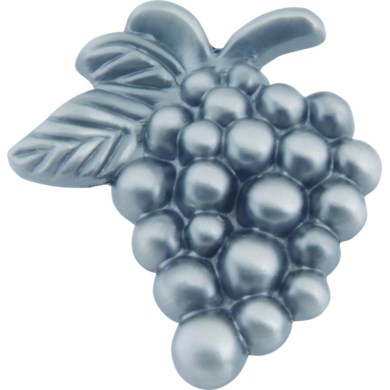 Vineyard Grapes 2" Length Novelty Knob, Pewter