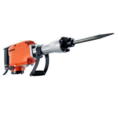 Marteau-pilon démolisseur, marteau-piqueur à béton 2200W 1400 BPM, marteau-pilon électrique 6 pièces avec gants, poignée avant pivotante à 360 ° C pour creuser des trous