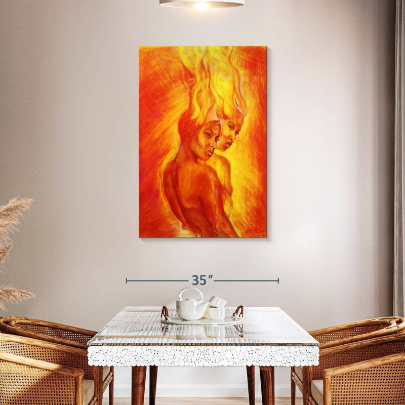 Leisha Shango Flames, 45" H x 30" W