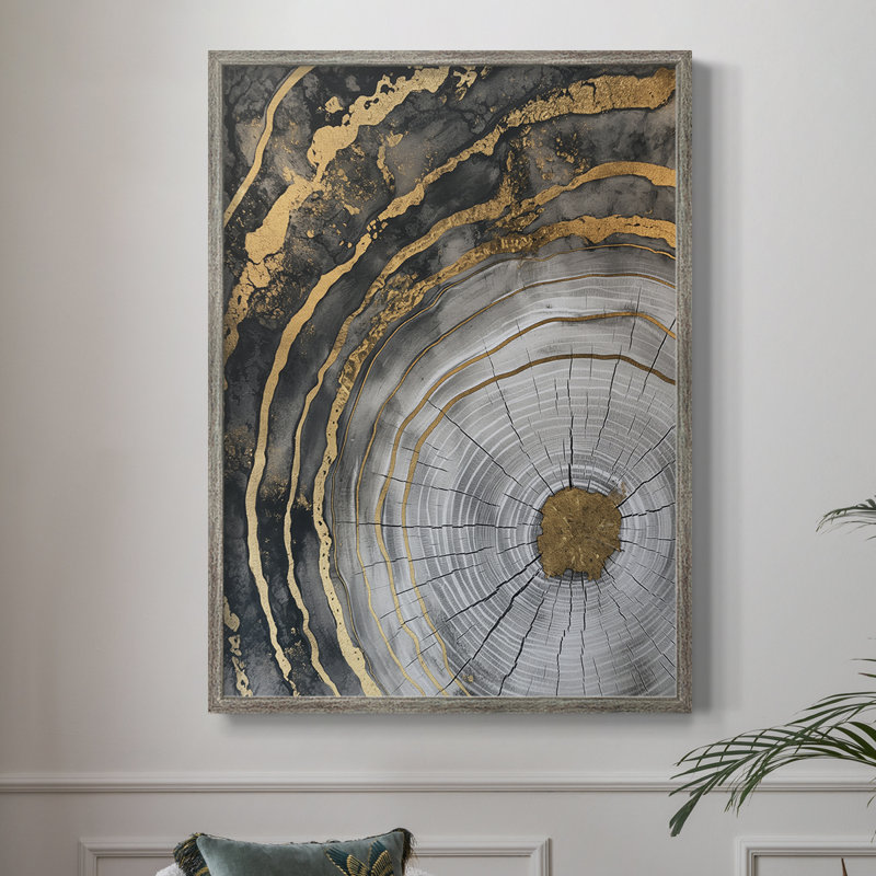 Reproduction encadrée ABSTRACT Series CCLXV - bois massif, H 11 po x l 9 po