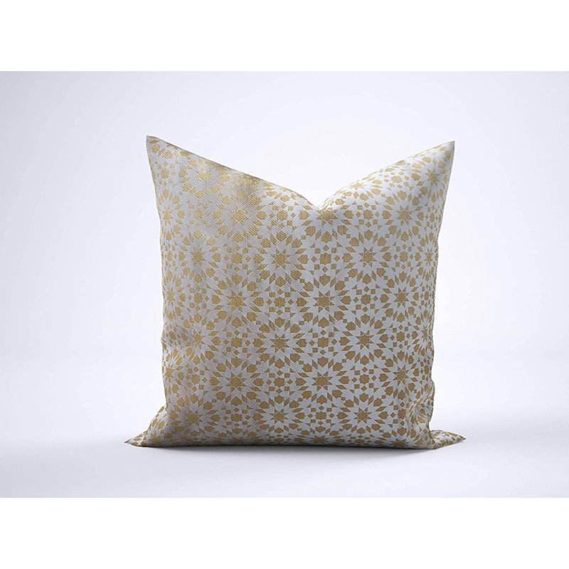 Dungorbery Geometric Square Cushion Cover, Beige
