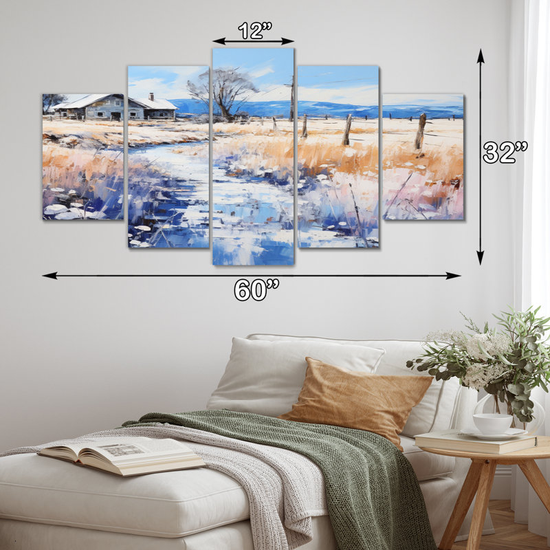 «Power Lines», impression sur toile - 5 panneaux