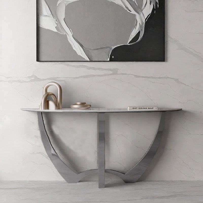Console Italian Luxury, H 31,5 po x l 63 po x P 15,7 po, Gris Pandora