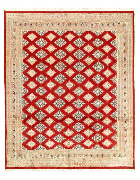 Red Fine Hand Knotted Bokhara 9'X 12'