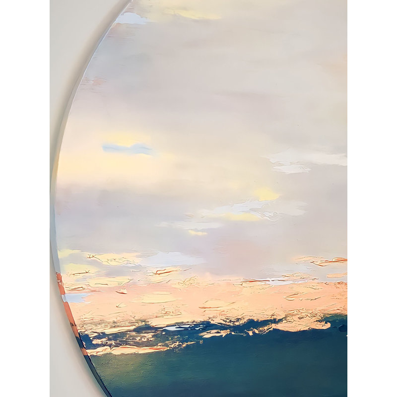 «Calming Sea in Sky», art mural acrylique sur toile par Kapil Vadhera, décor marin contemporain pour chambres