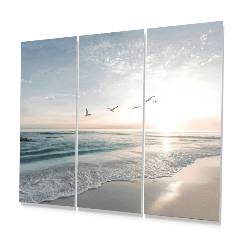 Ensemble de salon art mural blanc et bleu, H 40 po x l 60 po, Frameless Metal Print, Ne s’applique pas