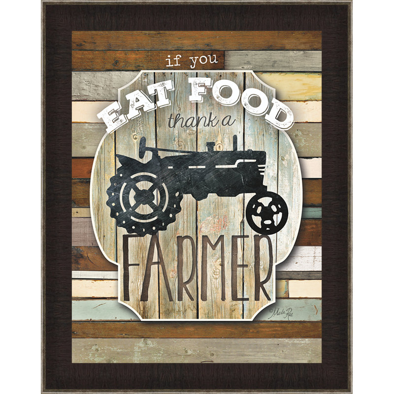 « remercier a agriculteur », impression encadrée