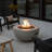 40,000 BTU Round Propane Fire Pit Table