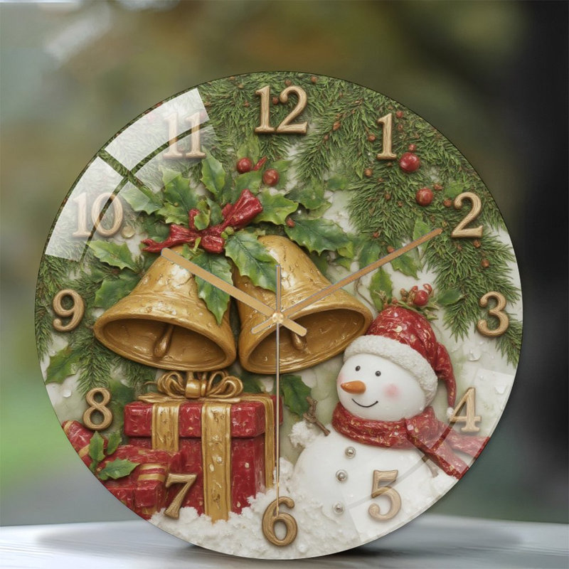 Horloge murale de Noël 12 po