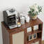 Buffet en rotin avec tablette réglable-930287196