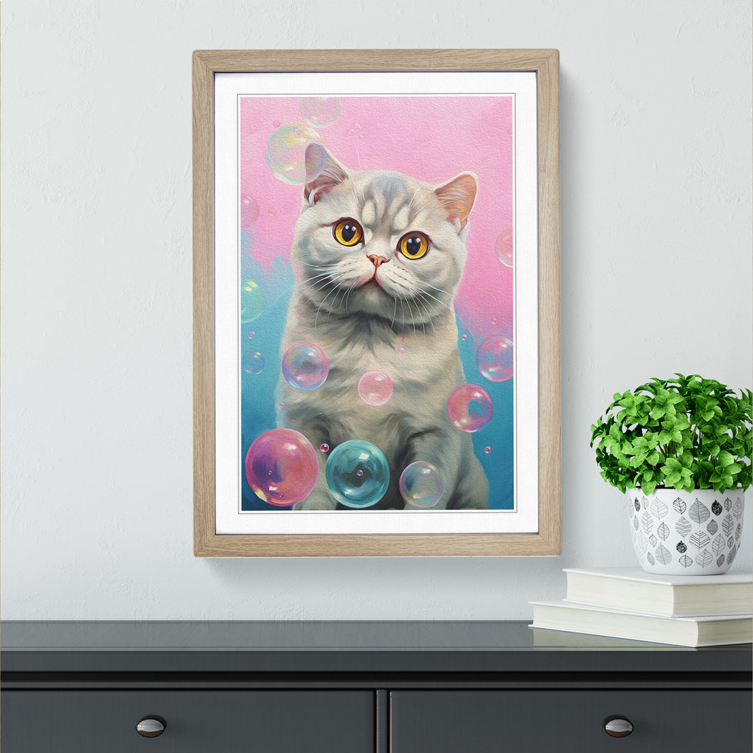 Katze Bubble Gum No.2 - Druck