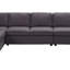 Canapé modulaire 146,5 po avec méridienne réversible-603473981