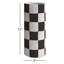  Ensemble de trois vases cylindriques à carreaux en argile de 12 po