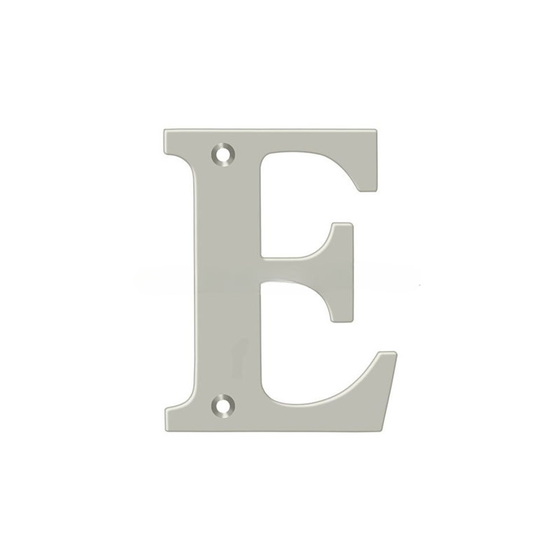 4" H Brass House Letter, F, Lifetime Brass