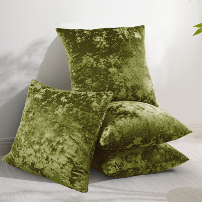 Crushed Velvet Throw Pillow Covers