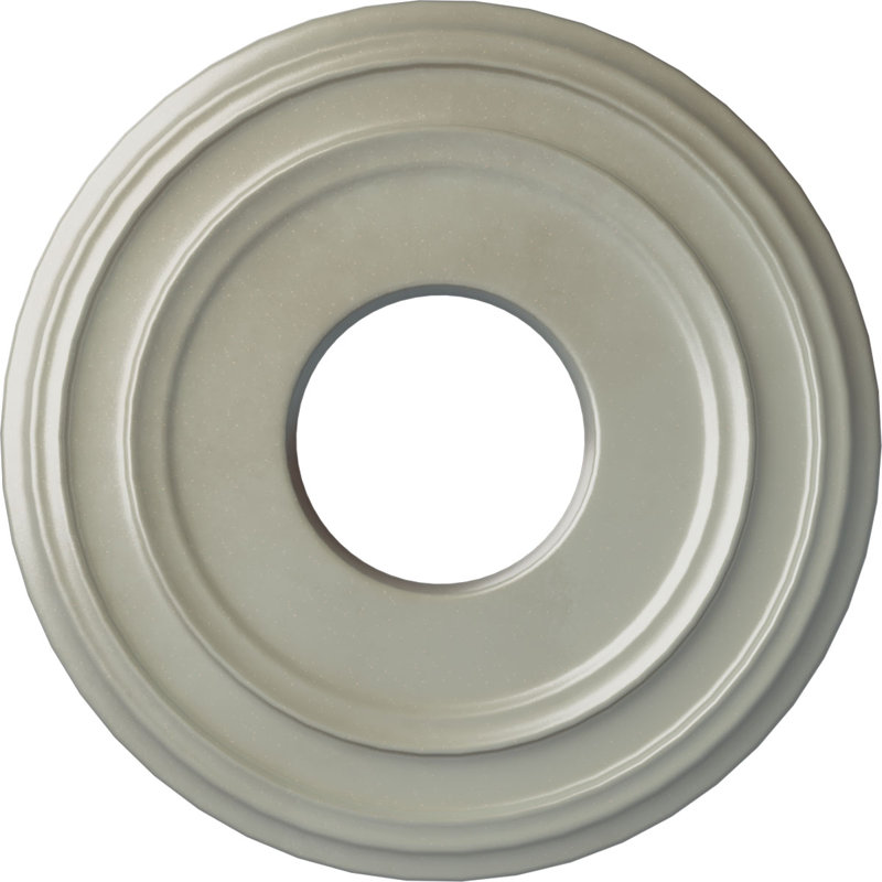 Médaillon de plafond H 12,375 po x l 12,375 po x P 1,125 po, Cuivre Flash