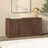 Kelsey Rectangular Fluted TV Stand for TV's up to 55" in Satin Walnut-1225558563