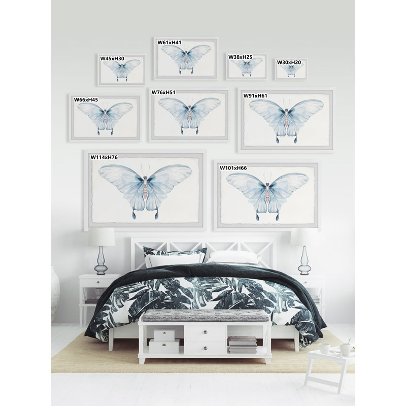 Butterfly Beauty - Single Picture Frame Painting, 20cm H x 30cm W x 3.81cm D