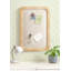 Tableau rectangulaire arrondi avec cadre en rotin pour utilisation comme tableau de vision-129776400