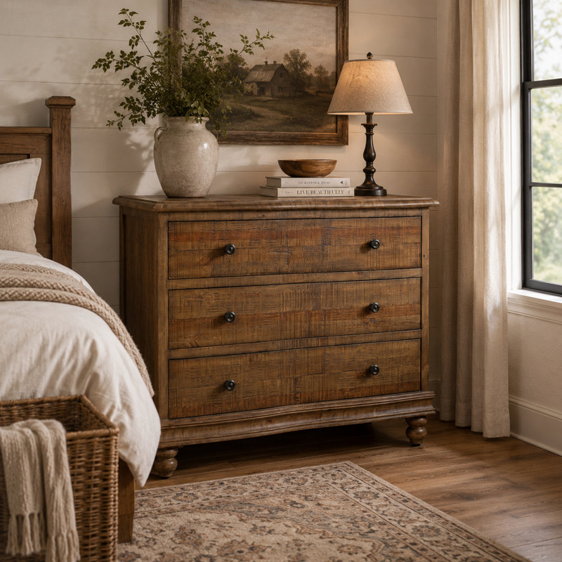 Curved Pine Chest
