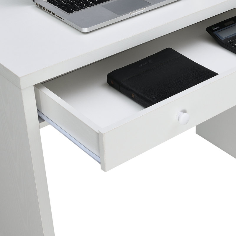 Bureau d'écriture avec tiroir Alisa, Blanc