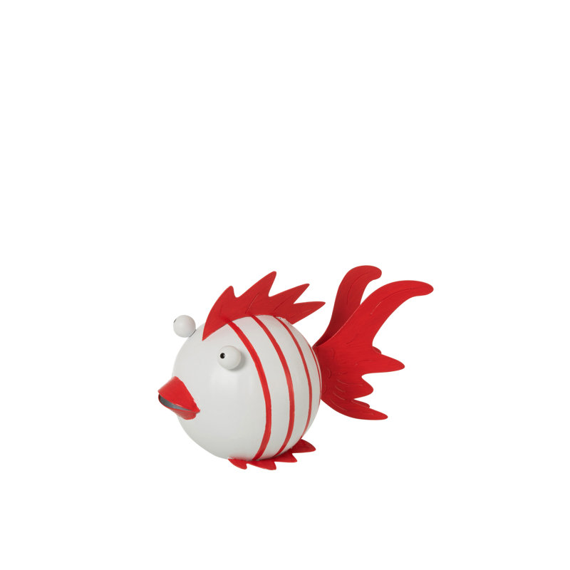 Jalynn Decorative Object, White/Red